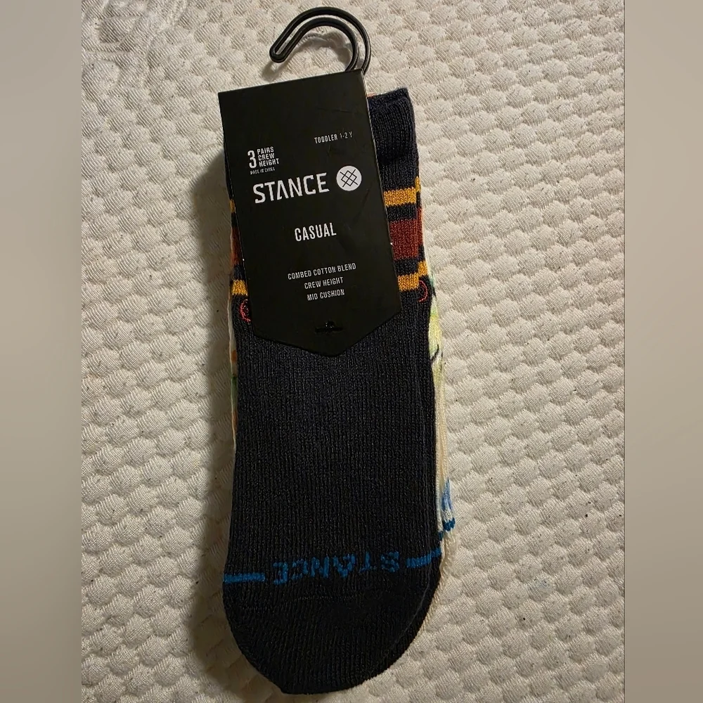 Stance Toddler 1-2Years Casual Socks - Navy, Cream, Light Blue